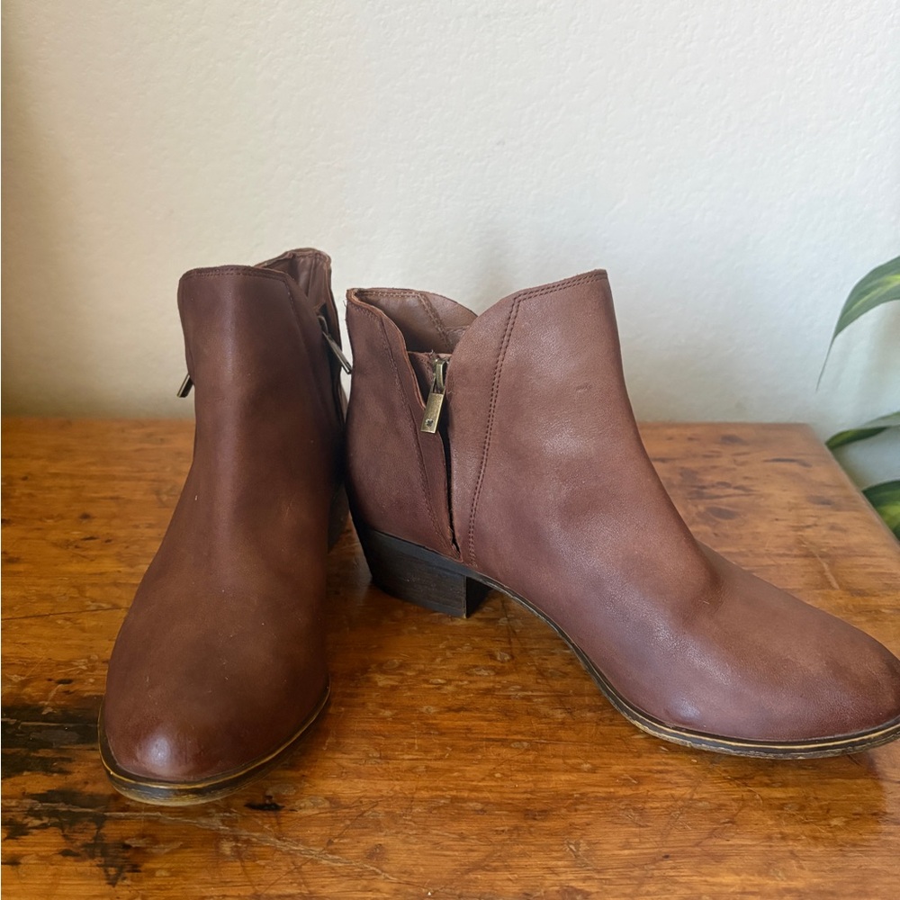 Lucky brand Brown Leather Ankle Boots